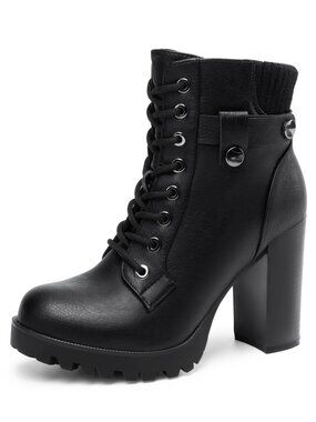 DREAM PAIRS Women's Lace up Combat Ankle Booties Shoes